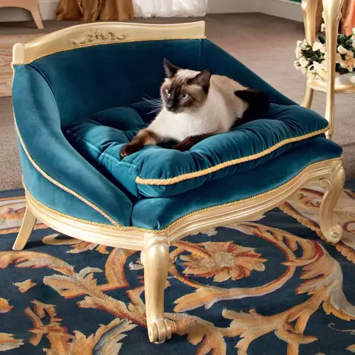 Padded-velvet-pet-pouf-luxury-classic-style-Bella-Vita-collection-Modenese-Gastonezfujthg